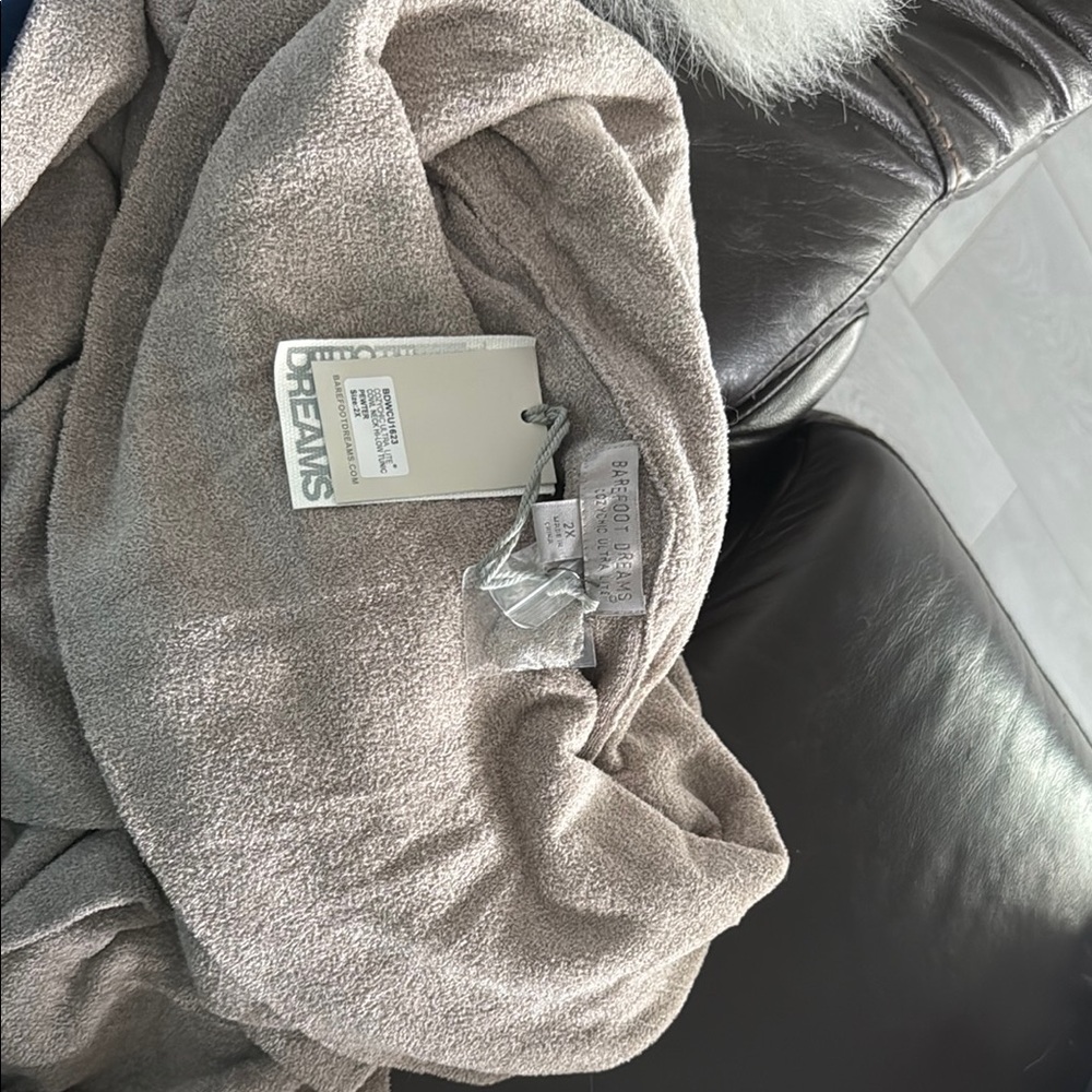 Barefoot Dreams pewter cowl neck hi-low tunic